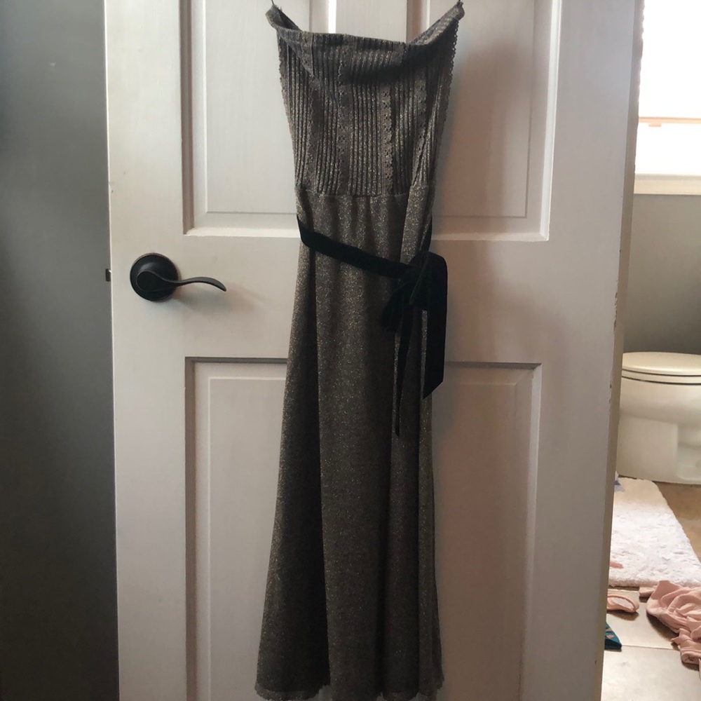 Metallic Free People Midi Dress